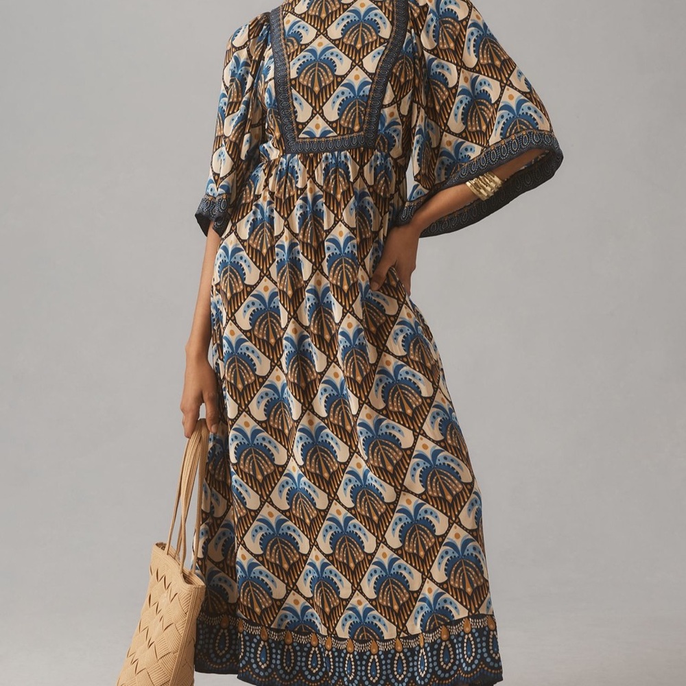Farm Rio Cocopalm Midi Dress